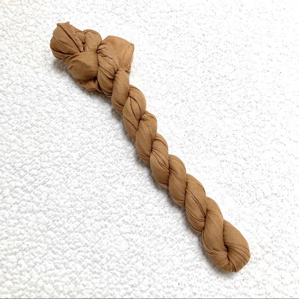 ⚡️2 for $15 Khaki Twisted Cotton Linen Scarf - Picture 2 of 6
